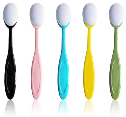 5Pcs Blending Brushes for Crafts, Stencil Brush Ink Blending Brushes, Blending Brushes Set Color-Coded Painting Brushes Background Stencil Brushes Painting Tool for Painting Drawing