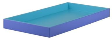 Gift Company Spa, Tablett, S, rechteckig (40,4x21x3,5cm), 2 farbig, Shiny dunkelblau/matt blau, 40,4x21x3,5cm