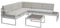 Green Spirit Gartenlounge-Set Lusso - Weiß, Aluminium, für 5 Personen, Wetterfest, Garten Lounge-Set mit Ecklounge und Tisch - Alu Terrassen Outdoor Loungemöbel-Set, Garten-Möbel Sitzgruppe