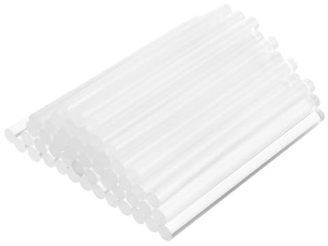 BAZEITFLOW 100 Stück heißschmelzender Klebestift Klebestifte Spender Super Zweck Punkt dosieren Bastelmaterial selber machen Klebestift selber machen Klebstoff aus thermoplastischem Harz Weiß