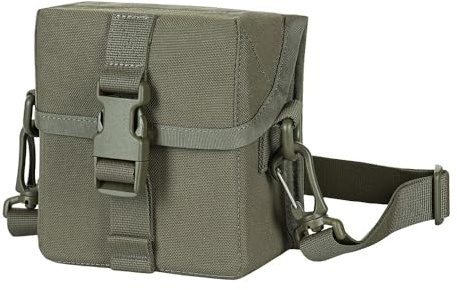 M-Tac Taktische Monokular Halterung für PVS-14 – Militärische MOLLE-Tasche für Nachtsichtgerät, Cordura 1000D, Tegris-Verstärkung, CR123A-Batteriehalter, Schnellzugriff, Schultergurt, Ranger Green