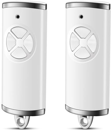2 Stück 868,3 BS MHz Garagentoröffner, garagentor Fernbedienung 4 Kanal, Garagentor Handsender für HSE2-868-BS, HSE-4-868-BS, kompatibel mit HSM4 HSE2 HS1 HS4 HSZ1 HSZ22(Weiß)