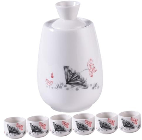 CONGARTENO Sake Japonés Tazas Sake Cerámica Calentador Vino Botella Jarra Utensilios Vino
