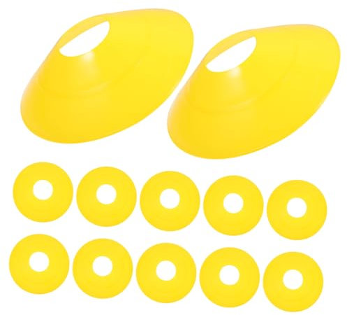 Anneome Fußball-disc-Kegel Aus Pe-Material Leuchtende Farben Für Training Rasen Und Anderen Oberflächen Reißfest Und Langlebig Trainingsmarkierungen Und Hindernisschalen