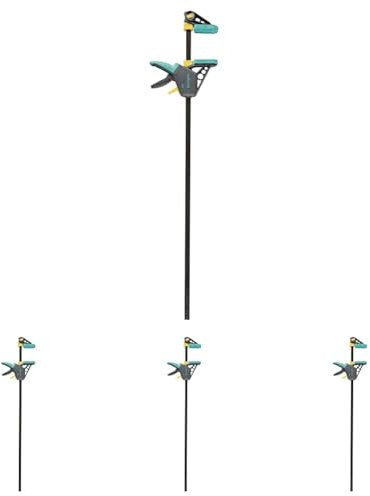 wolfcraft 3034000 - Serre-Joint à une main EHZ PRO 100-915 mm - Saillie 100 mm - Ouverture 915 mm - Force de serrage max. 120 kg - Garantie 10 ans (Lot de 4)