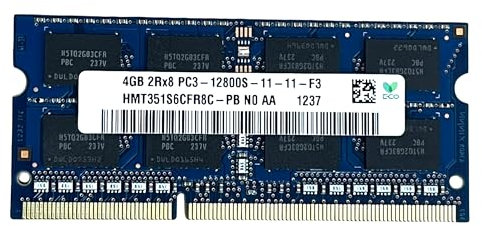 Memoria RAM DDR3 SODIMM, 4GB, 1600 MHz, PC3-12800S, 2Rx8 204 Pines, CL11, 1.5V para Ordenador Portátil Notebook Laptop