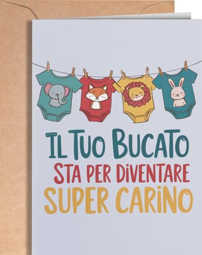 Greeting Cards for Everyone Biglietto di Auguri per Nascita - Biglietto Nascita Bimba, Bimbo - Auguri Battesimo Bambino, Bambina - Regalo Bigliettino per Baby Shower, Boy, Girl, Neutro - EU 200