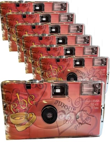 Lot de 7 appareils Photo jetables Edition Amore & Liebe Bundle 5+2=7