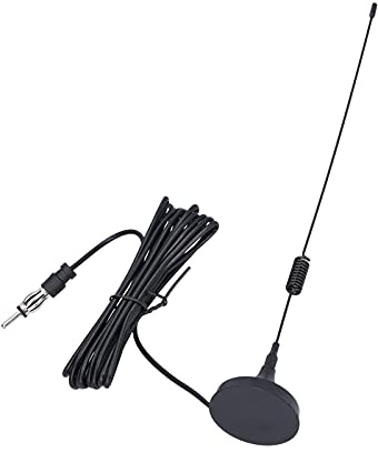 Naroote La Base Magnétique de L'antenne FM de Voiture Améliore Les Signaux FM Stéréo, Installation Facile, Montage Universel 1 Pièce