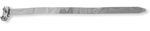 braun teleCom Erdungsbandschelle für Rohre von 1/8 bis 4 Zoll (8-114mm Durchmesser) - Silber