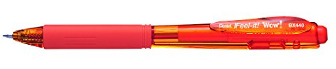 Pentel BX440-F Kugelschreiber mit Druckmechanik, 12 Stück, Orange