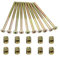 TOVOT 10 Set M6 x 90MM Furniture Screws with Bolts Bed Bolts Hex-Socket Screws for Furniture Crib