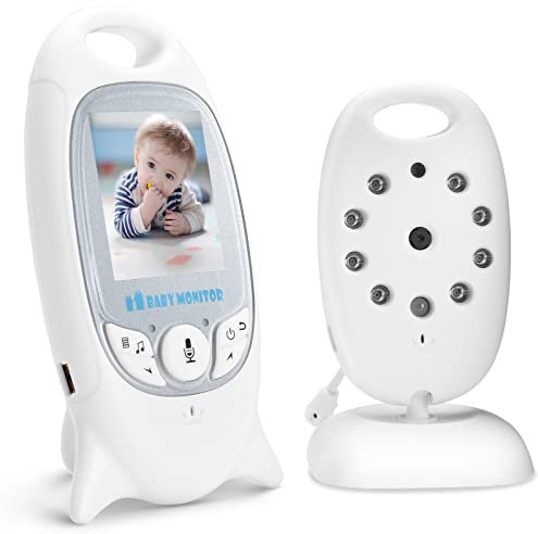 MYPIN Monitor de bebé, pantalla LCD de 2.0 pulgadas, monitor de cámara de bebé, cámara de perro Doppler fetal Baby Essentials Motorola Baby Monitor de conversación bidireccional