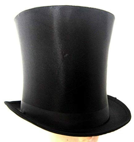 Black Extra Tall Top Hat Stove Pipe Hat Fancy Dress Halloween Steampunk Costume Fancy Dress Victorian