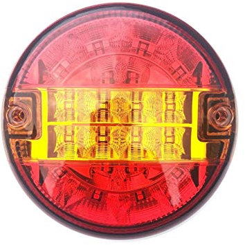 Matel Service LED Rückleuchte Rund ⌀140 mit Positionsleuchte, Bremsleuchte, Blinker für Anhänger LKW PKW usw.
