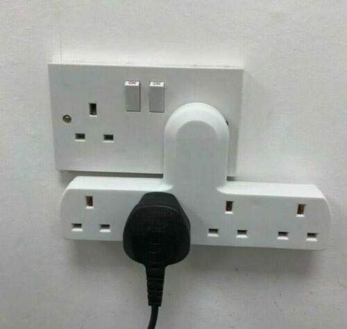 MODALEO COLLECTION - UK Extension Lead Cable Electric Mains Power 1 2 3 4 6 8 10 Gang Way Plug Socket (1 x 4 wat socket)