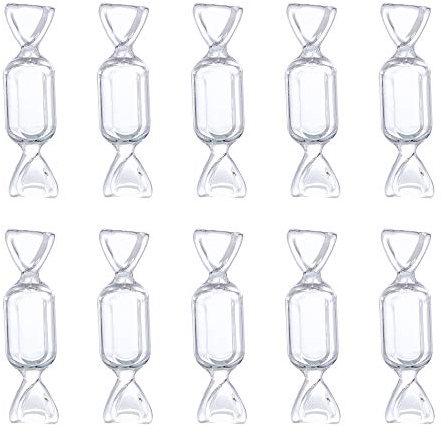 IKAAR 10 Stück Aufbewahrungsboxen klein Aufbewahrungsbehälter mit Deckel Schmuckkästchen Sortierboxen in Süßigkeitenform für Kleinteile Schmuck Pillen