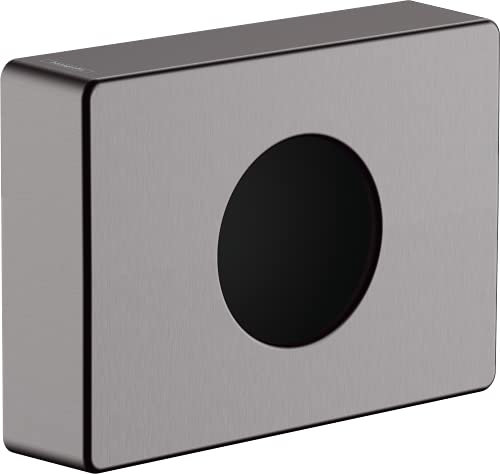 hansgrohe AddStoris - Hygienebeutelspender, Hygienebeutelbox für Wandmontage, verdeckte Befestigung, Badezimmer Zubehör, Brushed Black Chrome, 41773340