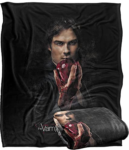 VAMPIRE DIARIES Silky Touch Kuscheldecke, Optimalweich, 152 x 127 cm