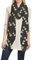 Lina & Lily Damen Schal mit Löwenzahn-Muster Metallic (Schwarz-Gold)
