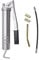 Trintion Einhand Fettpresse 400ML Fettpresse mit Hochdruckschläuche Presse Hebelfettpresse Pistolengriff Fettpresse für Fettpresse