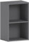 Vida Designs Oxford 2 Tier Cube Bookcase, Grey Wooden Shelving Display Storage Unit Office Living Room Furniture