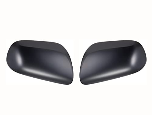BSSTORE Spiegelkappen, Spiegelabdeckungen, Rückspiegel für Yaris von 2006 bis 2011 Schwarz | Lackierbar (Paar - Rechts + Links)