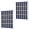 BORDSTRACT 2 Uds Mini Panel Solar, Mini Placas Solares, 2W 6V 400mA Celda de Panel Solar de Silicio Monocristalino, para Bricolaje, Sistema de Iluminación del Hogar, 4,72 x 4,33 Pulgadas