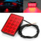 PNNNU 15 Leds Style F1 Troisième Feu Arrière Stroboscopique Clignotant De Frein Arrière Feux De Voiture Signal De Frein,Rouge 1