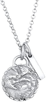 Elli Halskette Silber 925 Vintage Ornament Anhänger Kette Damen Schmuck Geschenke für Frauen Mädchen Mama Freundin, Boho Silberkette Länge 45 cm