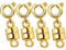 Kcctoo Necklace Clasps and Closures - Gold and Silver Plated Tube Lock Connectors for Layered Bracelet Jewelry Multi Strands Crafts Necklace Spacer Clasp