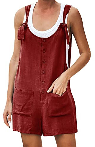 Jumpsuit Damen,Rote Arbeitshose,Orange Arbeitshose,Arbeitshose Bauchgröße,Overall Damen Sommer Kurz,Festlich Overall,Leder Jumpsuit Kurz