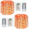 Lezonic Battery Fairy Lights, 2 Pack 120LED String Lights Battery Operated, 8 Modes Copper Wire Fairy Lights Waterproof for Indoor/Outdoor Bedroom Party Wedding Christmas Decoration (Orange)