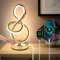 EIDEARAY Nachttischlampe LED,10W Moderne Tischlampe,3 Farbtemperaturen Touch Control stufenlos dimmbare Tischleuchte mit USB-Anschlüssen, für Schlafzimmer Wohnzimmer Büro(Gold)