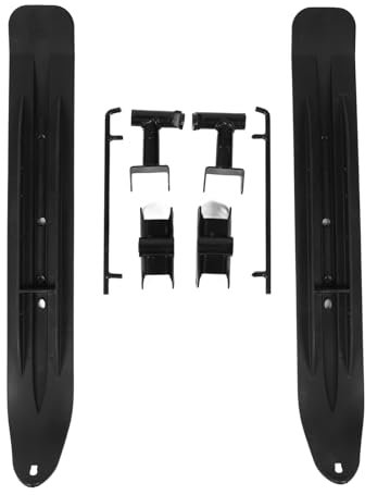 KIMISS 1 Paar Snowbike-Schlittenschlitten, Anti-Rutsch-Verbesserter Grip Snow Racer Skid Snow Scooter Ski Skate Board Schlitten-Umrüstsatz für Quad Bike ATV Go Kart UTV