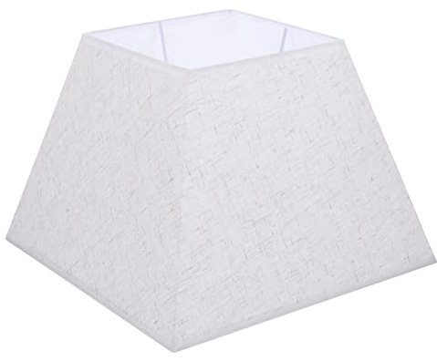 Gadpiparty Abat-jour carré en lin abat-jour en tissu de décor de sol ampoules lampe sur pied abat-jour en lin abat-jour de bureau étage Applique abat-jour mural Accessoires e27 Lumière