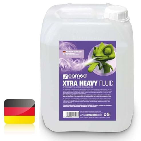 1 x Cameo CLFXHEAVY5L 5 Liter XTRA HEAVY Nebelfluid extrem hohe Dichte & Standzeit DJ Smoke Fluid für Nebelmaschine