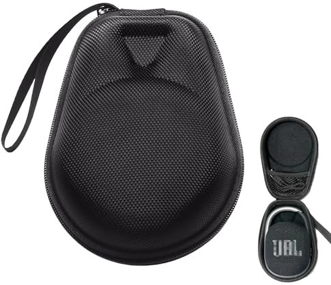 SANXIULY Travel Case Compatible with JBL Clip 4 for JBL Clip 5 forJBL Clip 3 .Carrying Case for Portable Mini Bluetooth Speaker Black (Black)