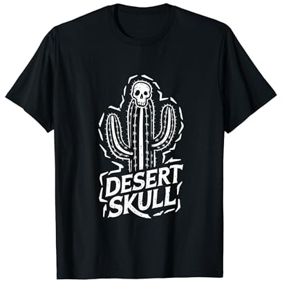 Motif crâne de cactus audacieux T-Shirt