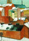 Kunstkarte August Macke Bonner Marienkirche im Schnee