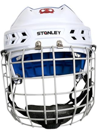 Dickly Hockeyhelm Rollschuhhelm Eishockeyhelm mit Kinnriemen Erwachsene Schlittschuhhelm Ausrüstung für Trainingsspiel, XL