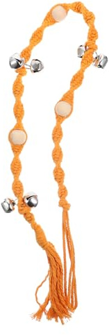 TOYANDONA Hand-weaving Dog Doorbell Hanging Dog Bell for Training Supply for Home Use