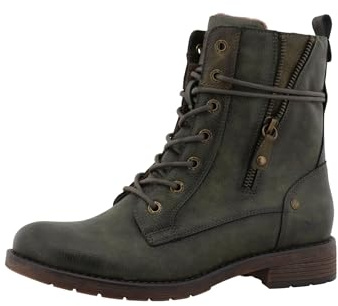 MUSTANG Damen Stiefelette modischer Boot-Stil 15M0052001, Größe:41 EU, Farbe:Grün
