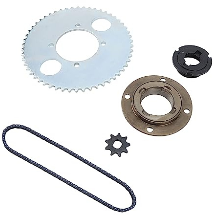 Yctze Hochleistungs-T8F-Ritzel-Kit – 116-Link-Antrieb mit 9T-Ritzel, 54T-Kettenblatt, Zahnlosem Freilauf und Anschluss für Fahrrad-, Roller- und ATV-Modifikation