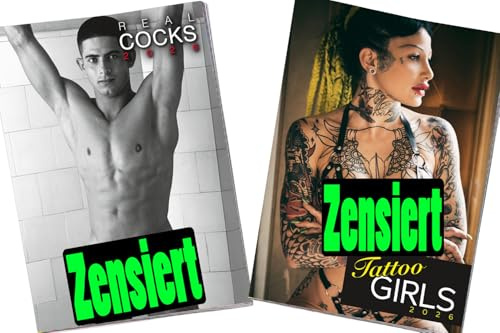 2026 Pin-up Kunstkalender – Erotik Doppelset | 2 Kalender mit ästhetischen Aktmotiven, DIN A3 | Geschenkidee (Set-Nr.24)