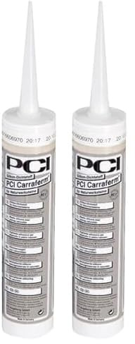 PCI CARRAFERM Silikon-Dichtstoff Transparent (Packung mit 2)