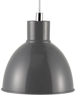 Nordlux POP Indoor Pendelleuchte Deckenleuchte Schwarz Metall E27 40W mit Verstellbarem Kabel Schlafzimmer Wohnzimmer Küche Büro Nachttisch Arbeitszimmer IP20 Klasse 2 (Doppelt Isoliert)