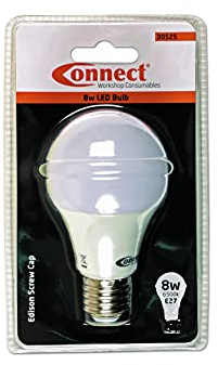 Connect 30525 8W LED Bulb 6500K E27 ES Fitting Cold White 1pc