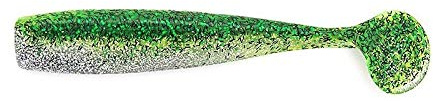 Lunker City 6 Shaker - Green Shad Flash