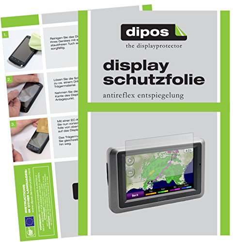 dipos I 3X Schutzfolie matt kompatibel mit Garmin zumo 660 LM Folie Displayschutzfolie